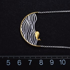 Custom-Creative-Swimming-Fish-925-silver-necklace (10)
